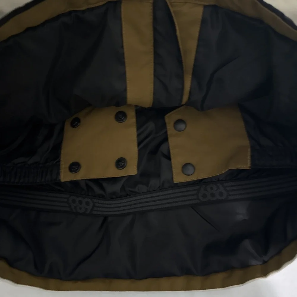 686 GEO Youth 10K  Snowboard Jacket Brown Hooded Waterproof‎ Insulated XL (16)